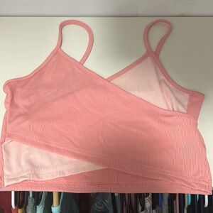 SHEIN medium pink cami crop top spaghetti straps